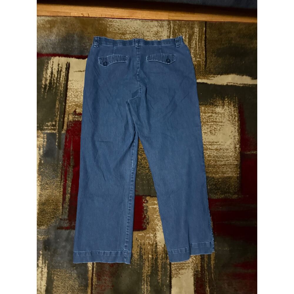 Vintage Lee Comfort Waistband Blue Straight-Leg Jeans - Women's Size 14 Medium